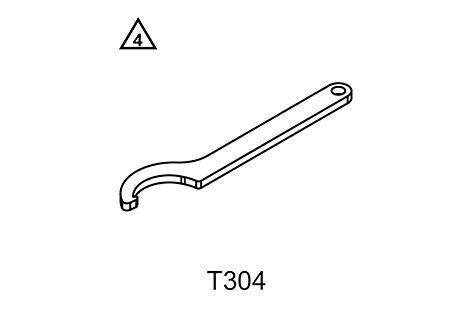 Llave para tuercas ranuradas