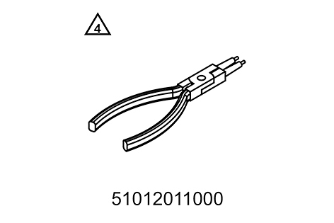 Tenazas del anillo de retención