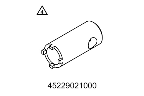 Llave de tuercas estriadas