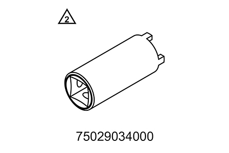 Llave de tuercas estriadas