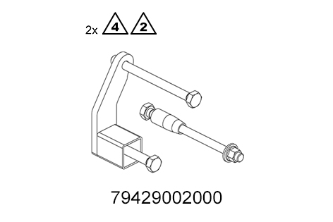 [79429002000] Soporte y dispositivo para caballete de montaje