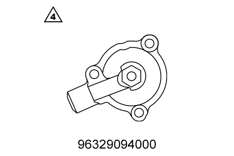 [96329094000] Adaptador de la presión del aceite