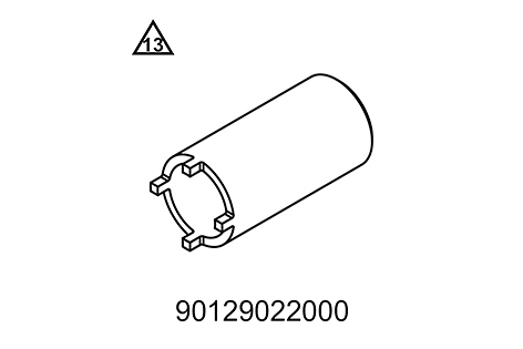 [90129022000] Llave de tuercas estriadas