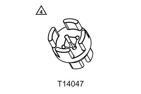 [T14047] Llave de tuercas estriadas