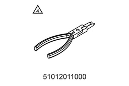 [51012011000] Tenazas del anillo de retención