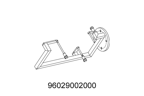 [96029002000] Estribo del motor para caballete de montaje