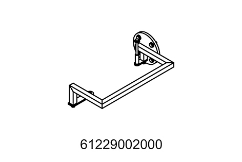 [61229002000] Estribo del motor para caballete de montaje