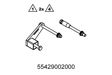 [55429002000] Soporte y dispositivo para caballete de montaje