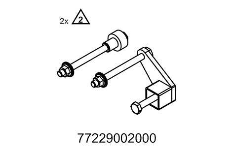 [77229002000] Soporte y dispositivo para caballete de montaje