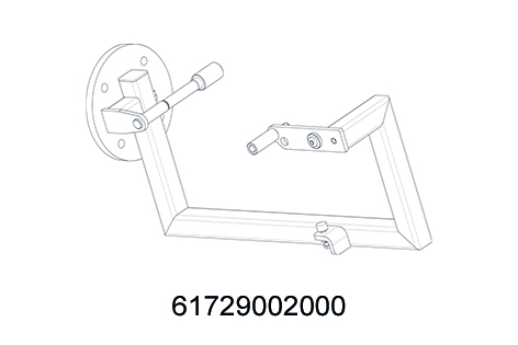 [61729002000] Estribo del motor para caballete de montaje