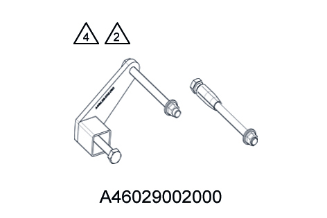 [A46029002000] Soporte para caballete de montaje completo                     