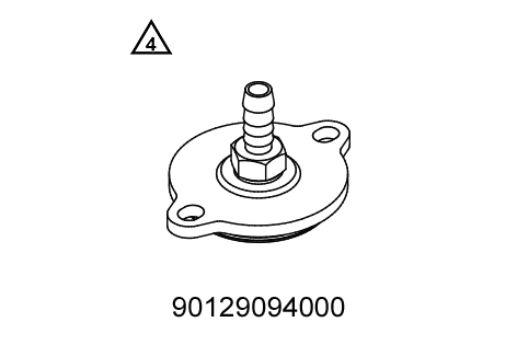 [90129094000] Adaptador de la presión del aceite