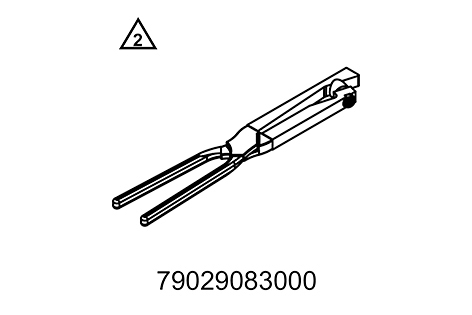 [79029083000] Tenazas del muelle del reposapiés